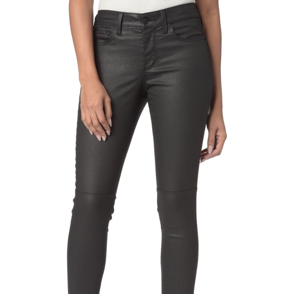 Ami Black High Waist Skinny Coated Jeans | NYDJ